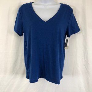 BP. V-Neck Short Sleeve Blue Tee